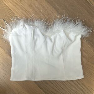 What feather tube top